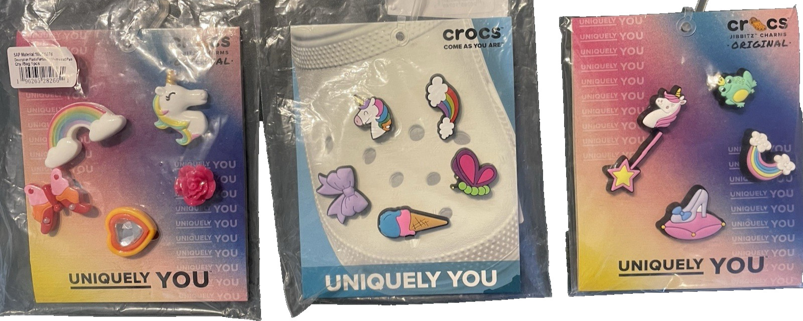 Crocs Jibbitz Shoe Charm Set — 15 Assorted Designs, New in Package - accessory