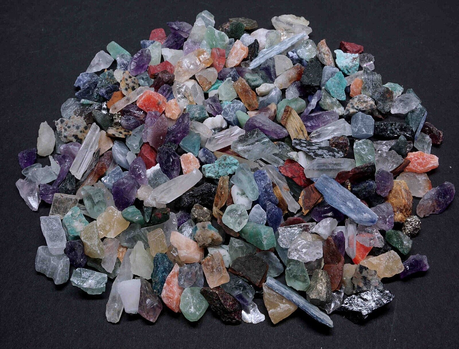 Half-Pound Mixed Natural Crystals and Mineral Specimens - accessory