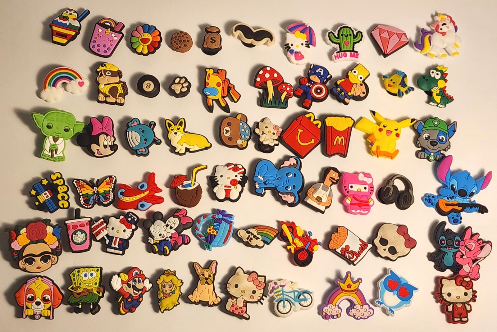 Mixed Shoe Charms for Crocs – Assorted Set of 60 - accessory