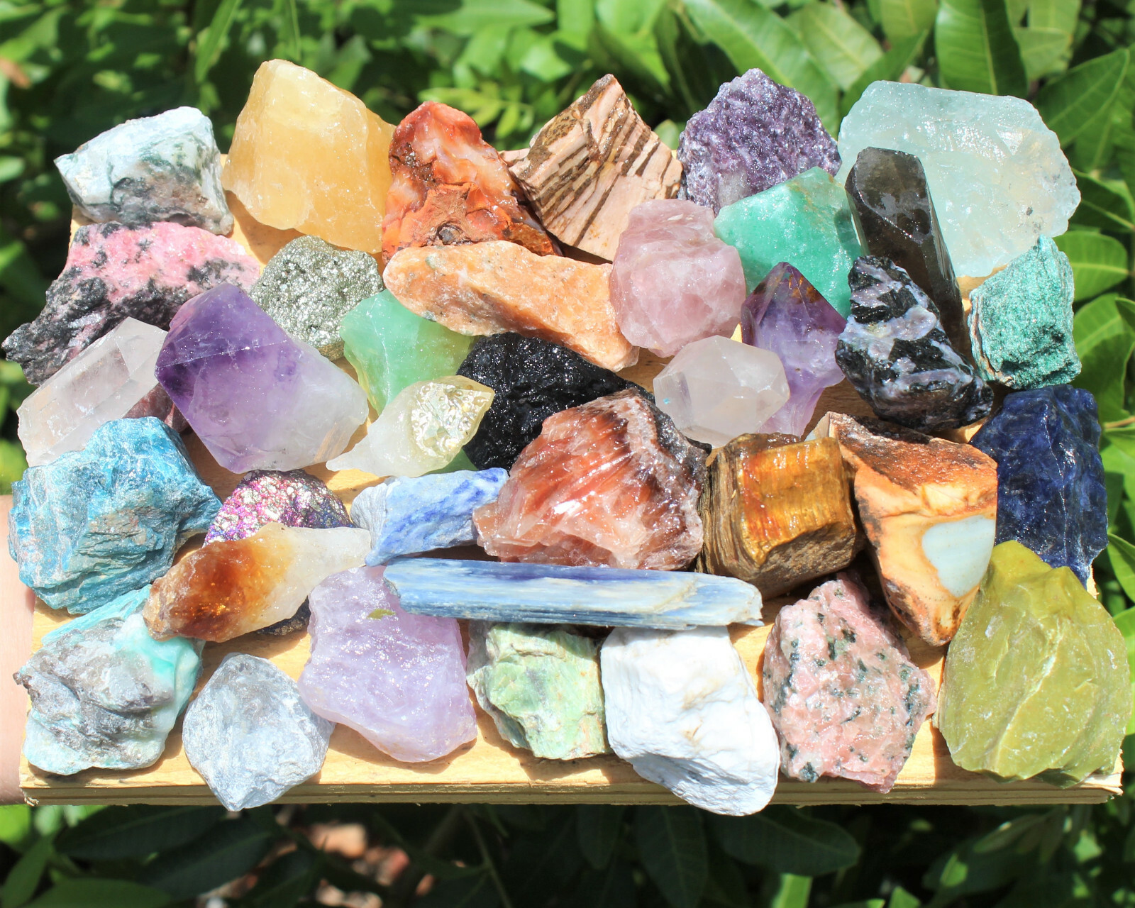 Natural Raw Crystal & Stone Assortment, 2 lb Bulk Collection - accessory
