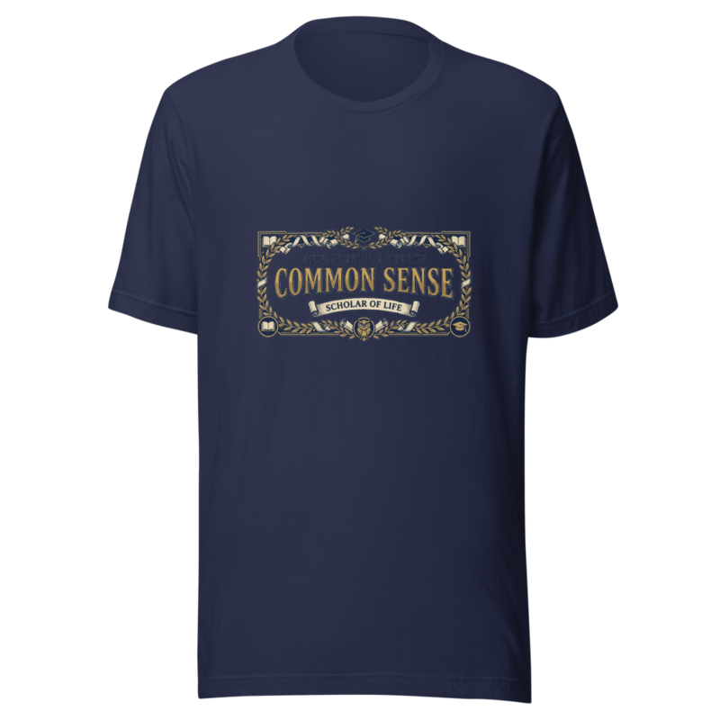 Advanced Degree In Common Sense - tshirt