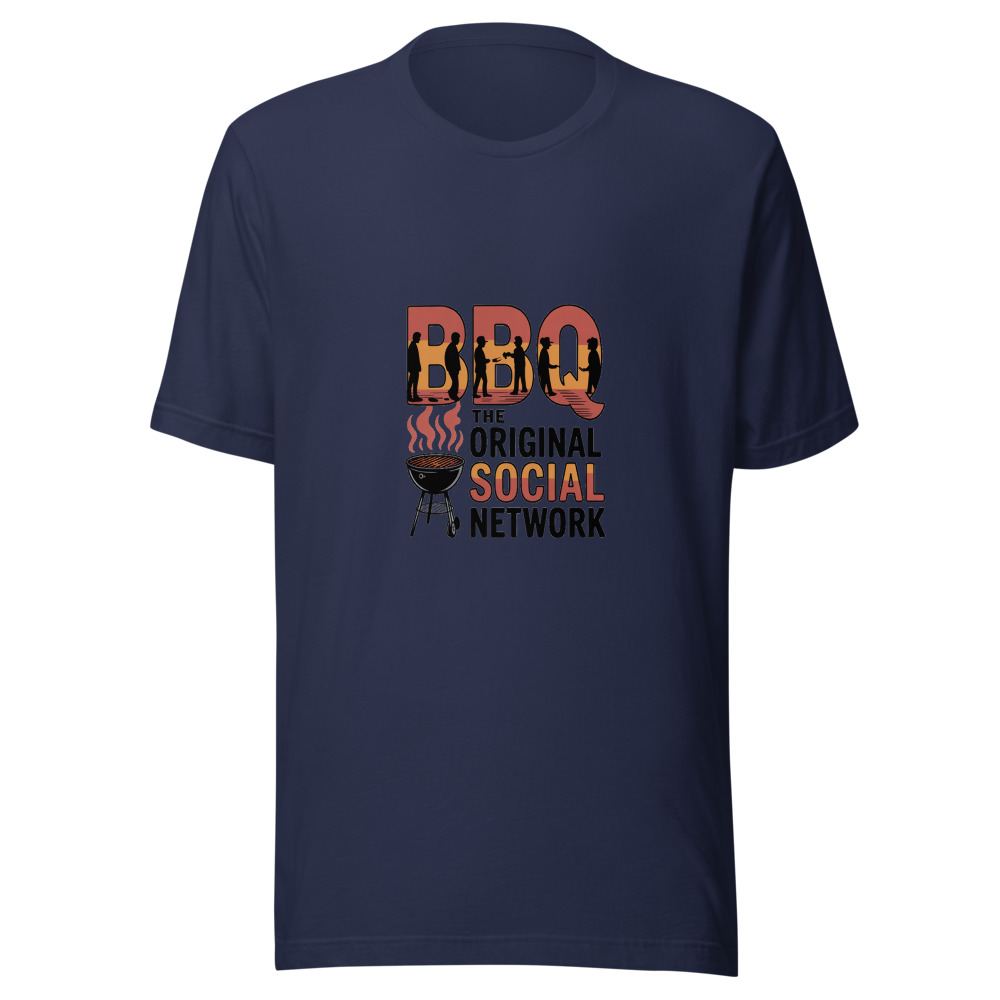 BBQ: THE ORIGINAL SOCIAL NETWORK - tshirt