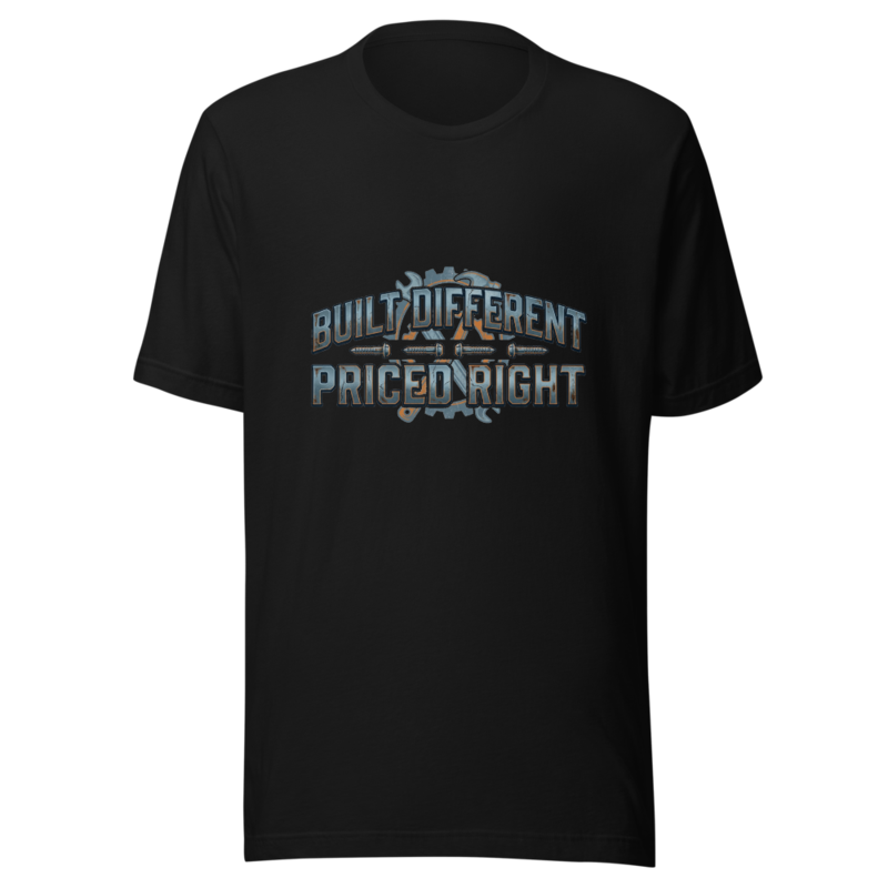 Built Different, Priced Right - tshirt
