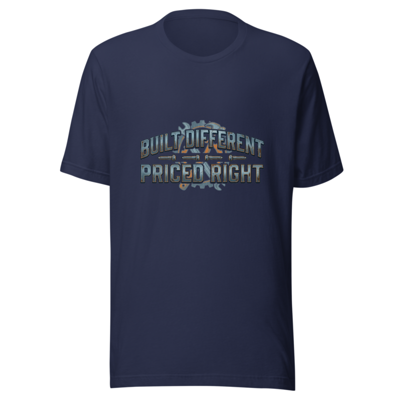 Built Different, Priced Right - tshirt