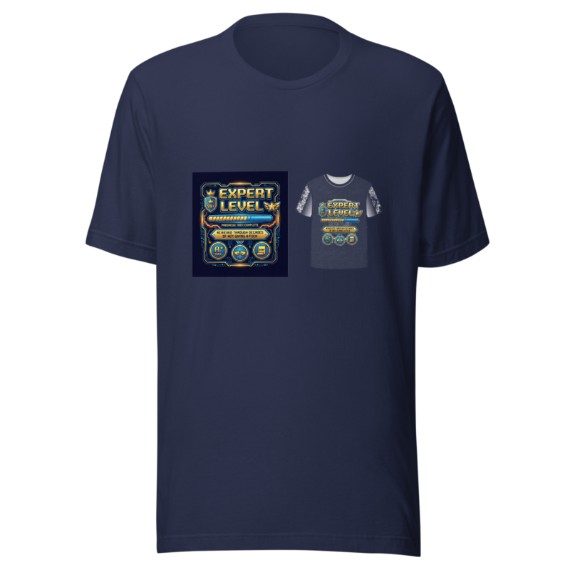 Expert Level: Achieved Through Decades of Not Giving a Fuck - tshirt