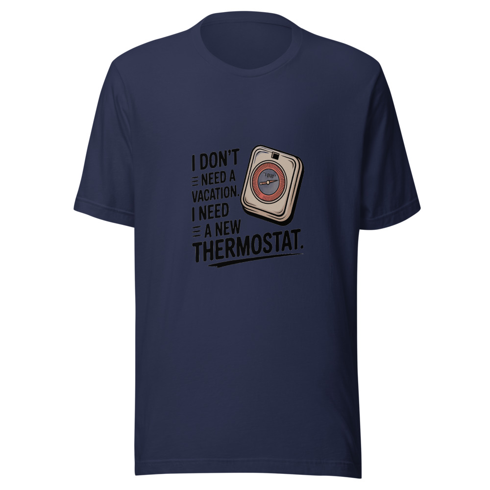 I Don't Need a Vacation. I Need a New Thermostat. - tshirt