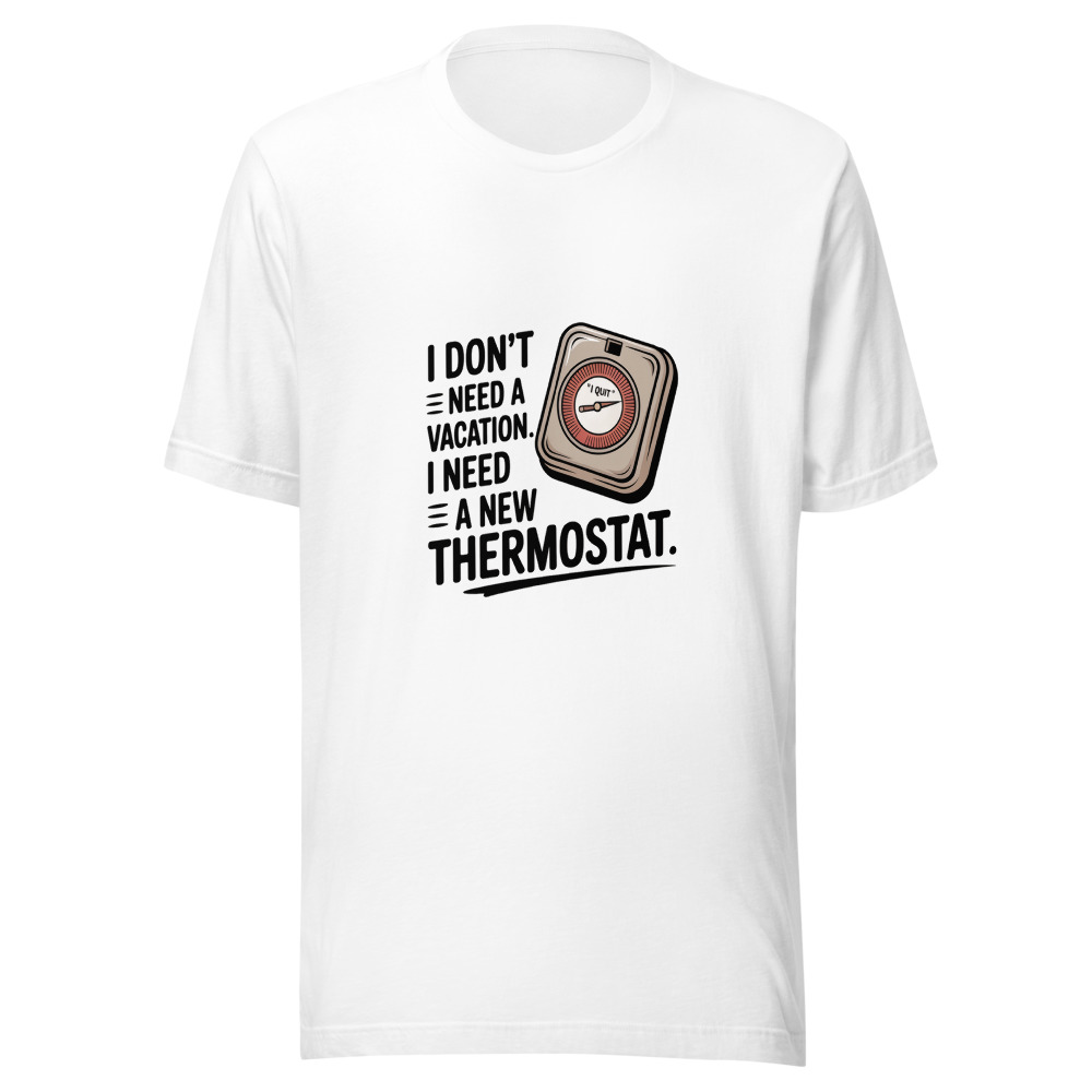 I Don't Need a Vacation. I Need a New Thermostat. - tshirt