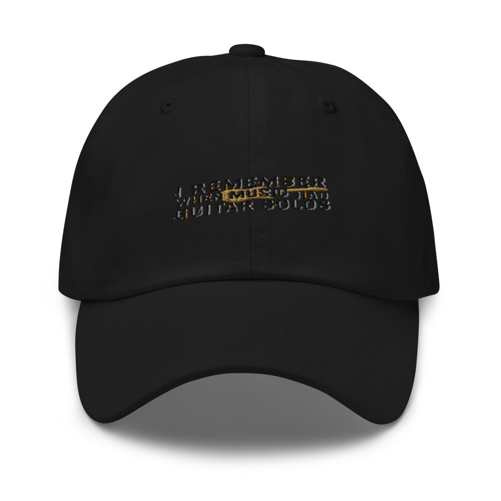 I REMEMBER WHEN MUSIC HAD GUITAR SOLOS - hat