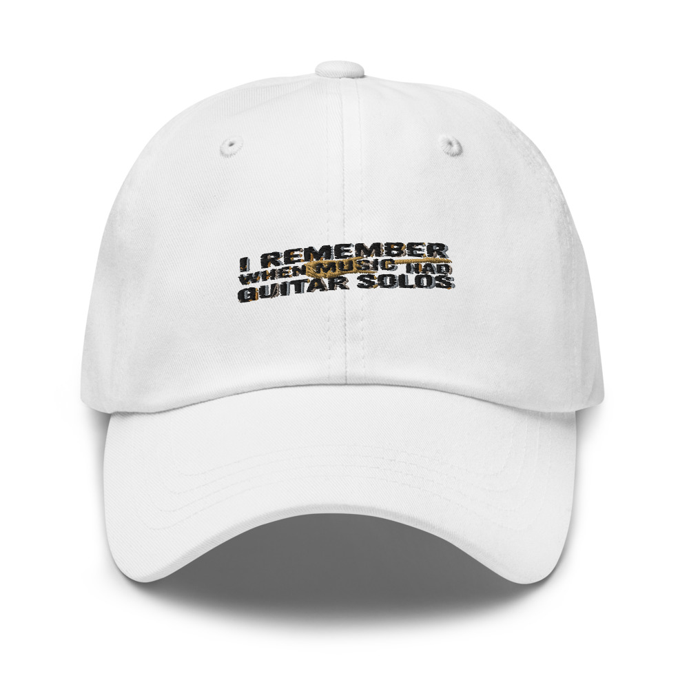 I REMEMBER WHEN MUSIC HAD GUITAR SOLOS - hat