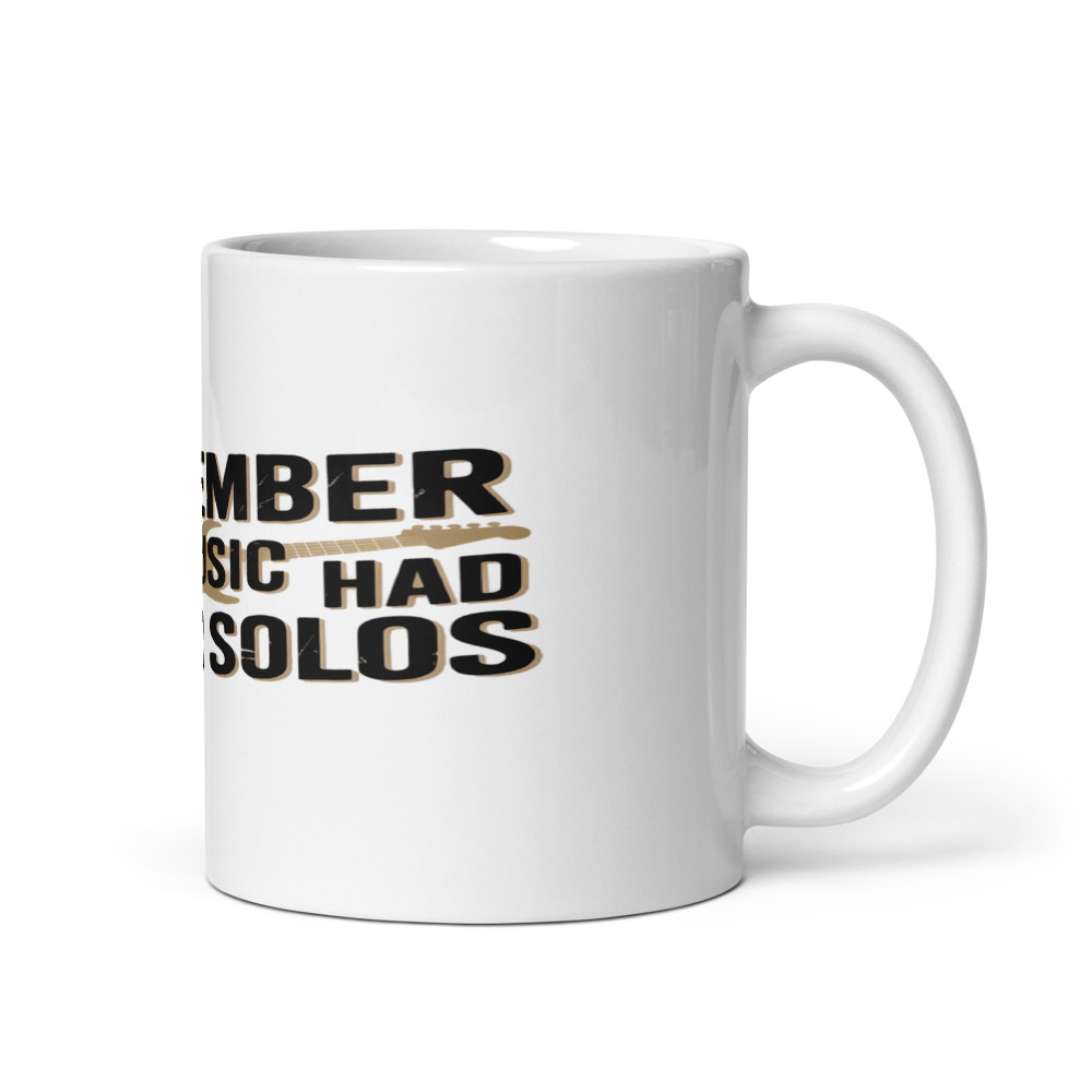 I REMEMBER WHEN MUSIC HAD GUITAR SOLOS - mug