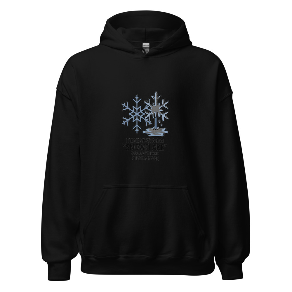 I REMEMBER WHEN 'SNOWFLAKE' WAS A WEATHER PHENOMENON - hoodie