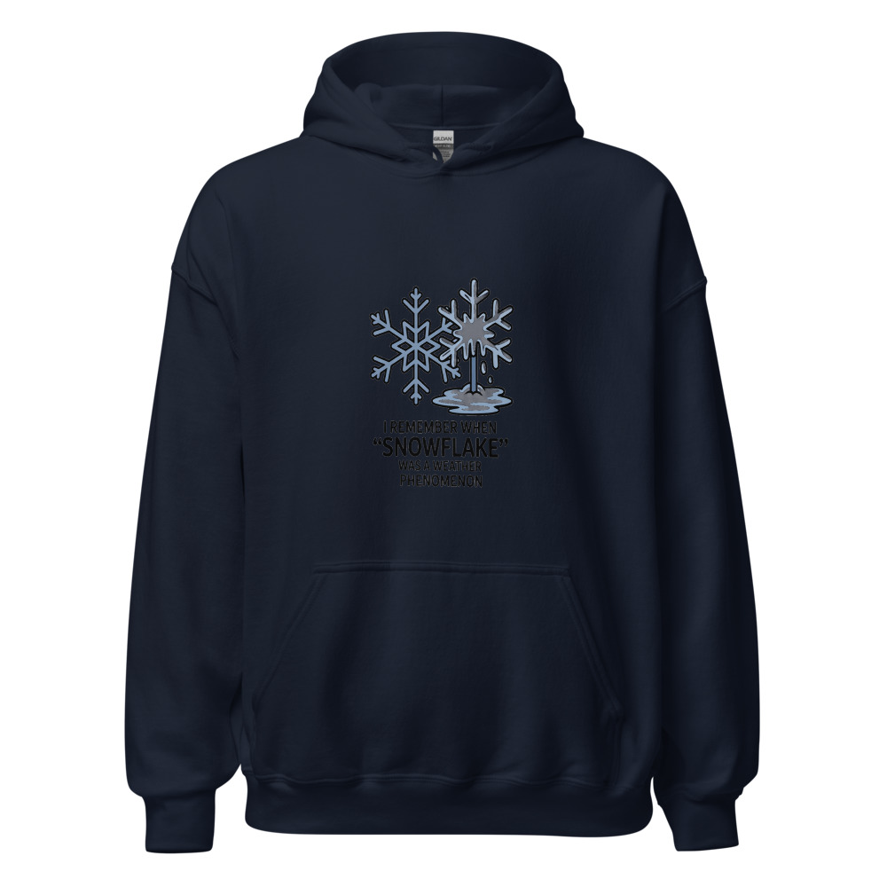 I REMEMBER WHEN 'SNOWFLAKE' WAS A WEATHER PHENOMENON - hoodie
