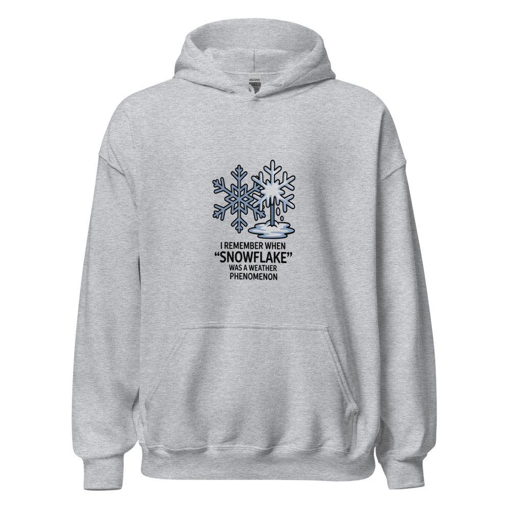 I REMEMBER WHEN 'SNOWFLAKE' WAS A WEATHER PHENOMENON - hoodie