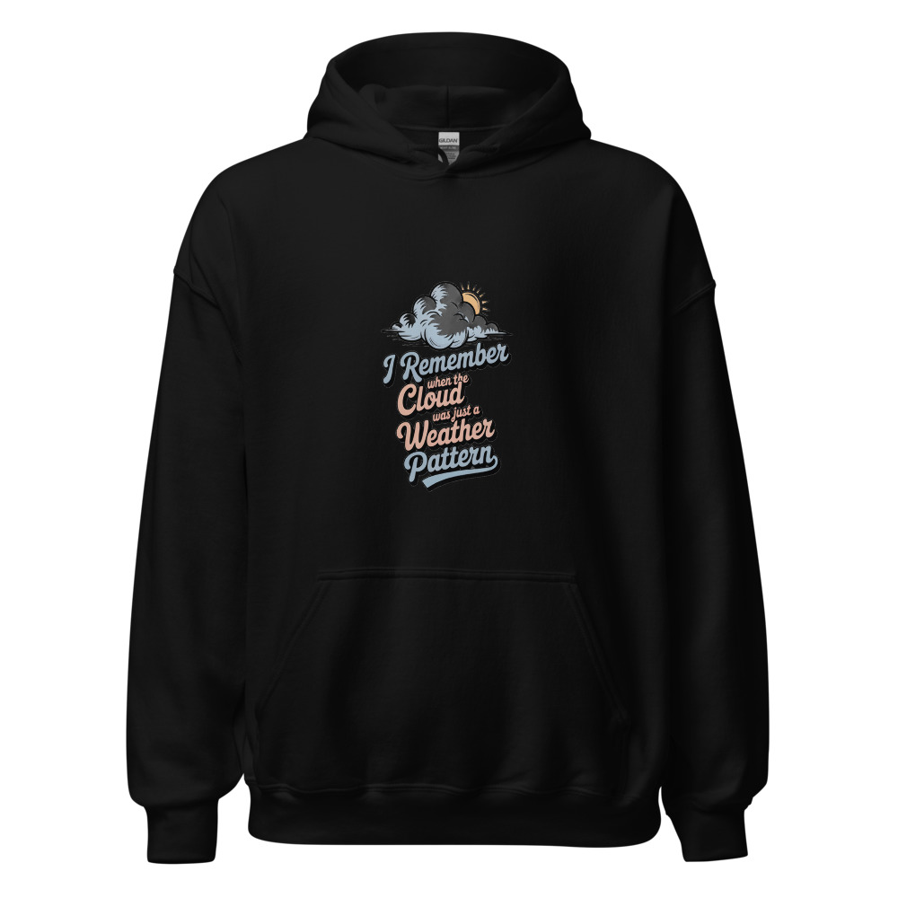 I REMEMBER WHEN THE CLOUD WAS JUST A WEATHER PATTERN - hoodie