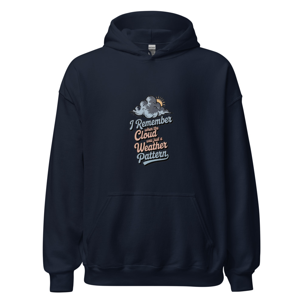 I REMEMBER WHEN THE CLOUD WAS JUST A WEATHER PATTERN - hoodie
