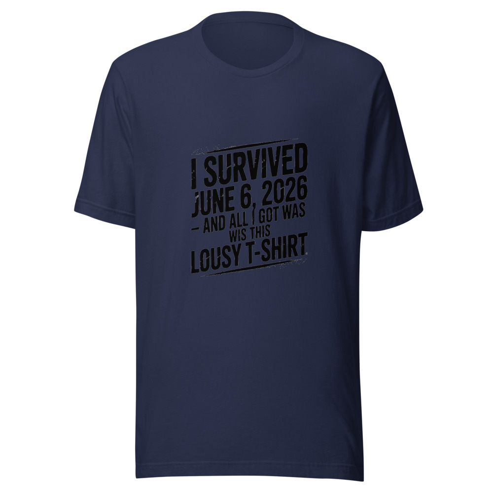 I SURVIVED JUNE 6, 2026 – AND ALL I GOT WAS THIS LOUSY T-SHIRT - tshirt