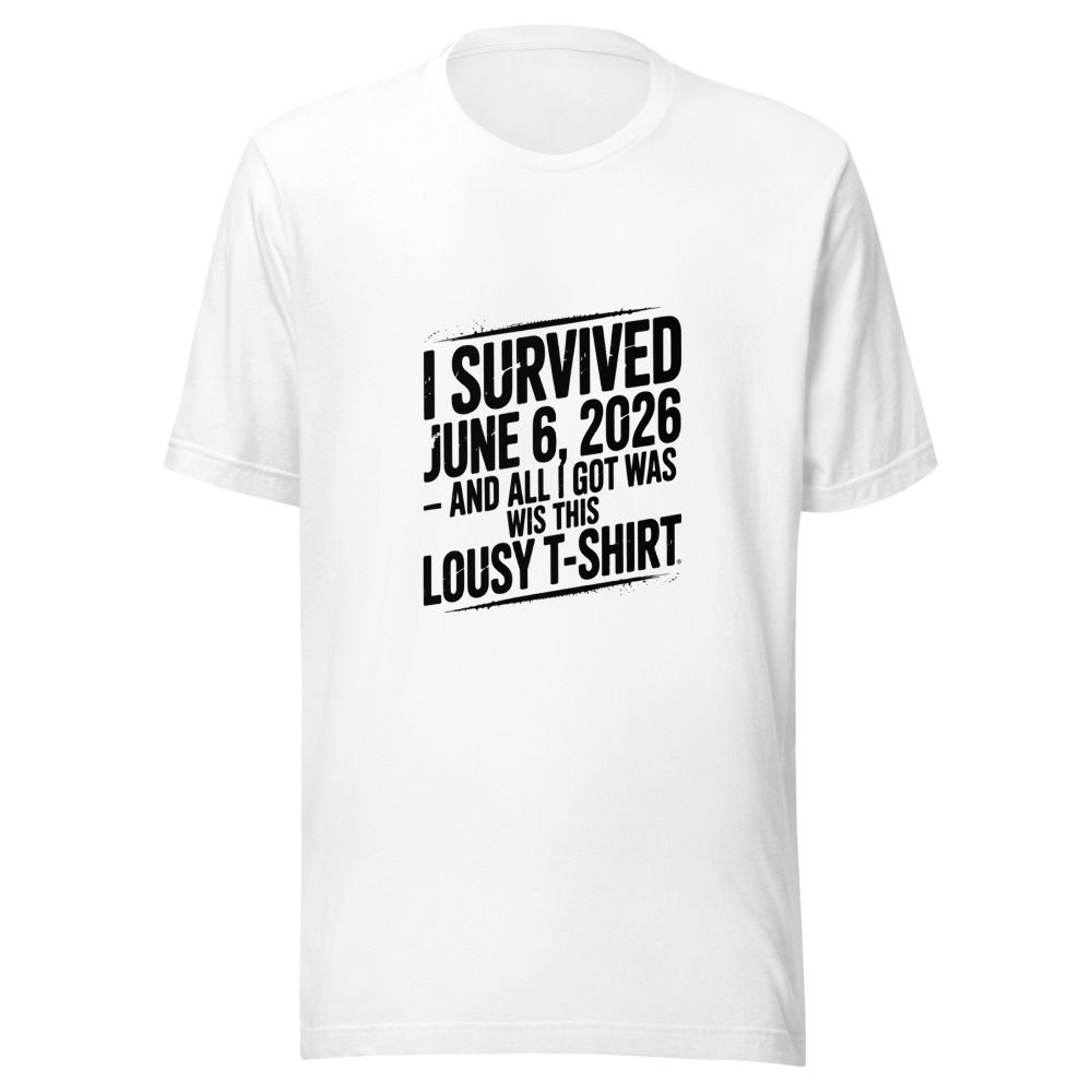 I SURVIVED JUNE 6, 2026 – AND ALL I GOT WAS THIS LOUSY T-SHIRT - tshirt