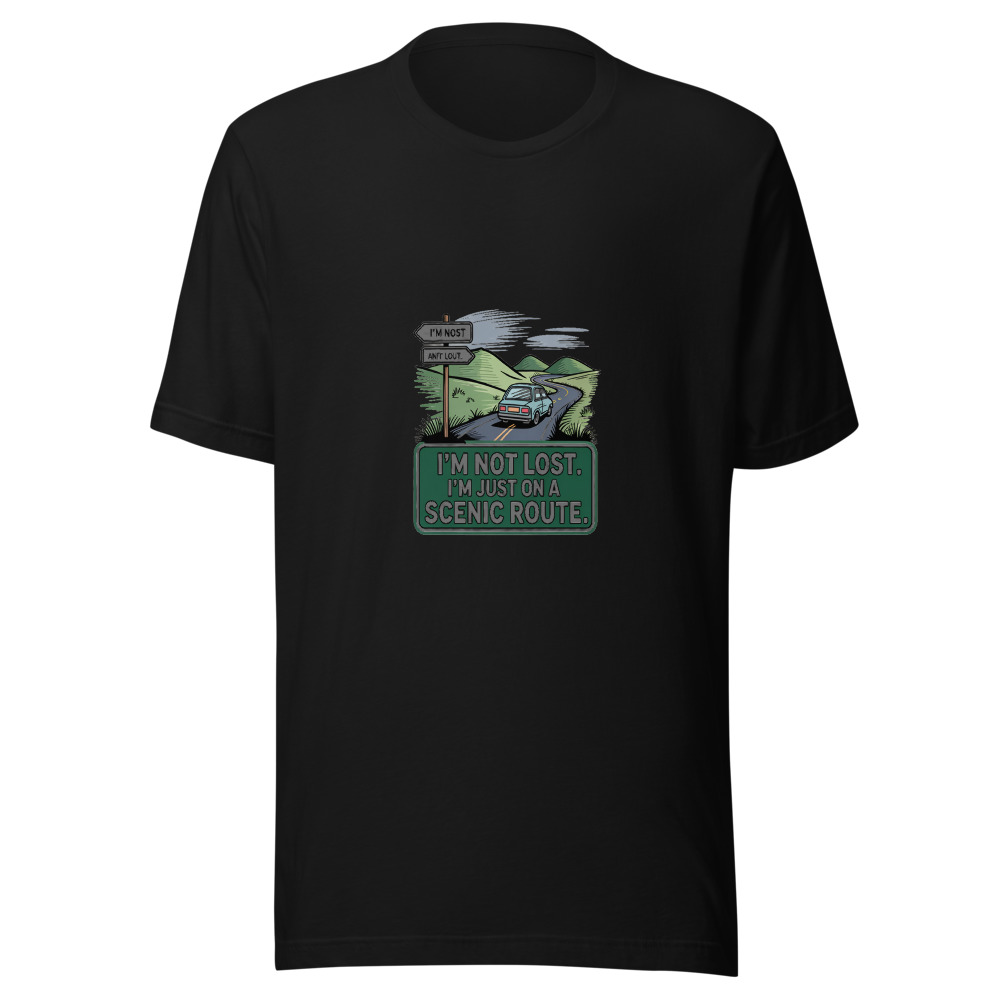 I'm Not Lost. I'm Just on a Scenic Route. - tshirt