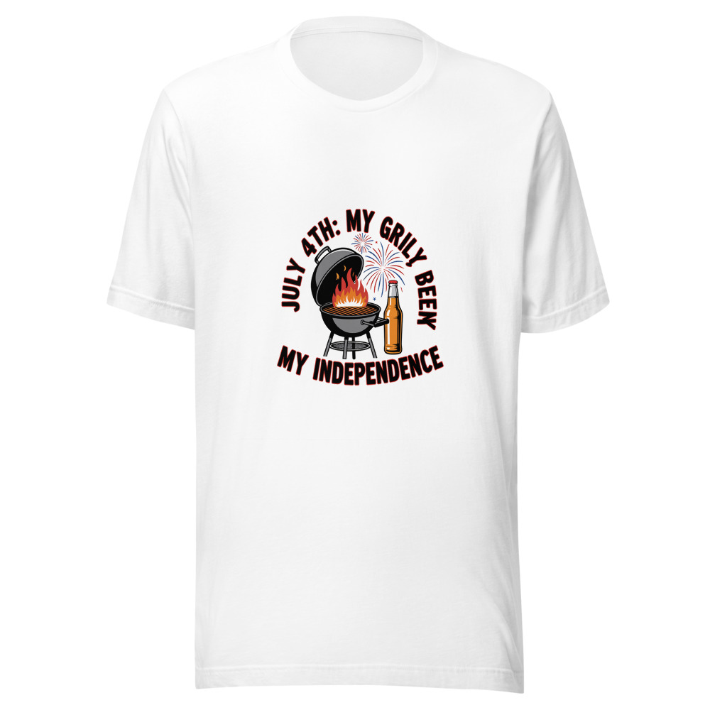 July 4th: My Grill, My Beer, My Independence - tshirt