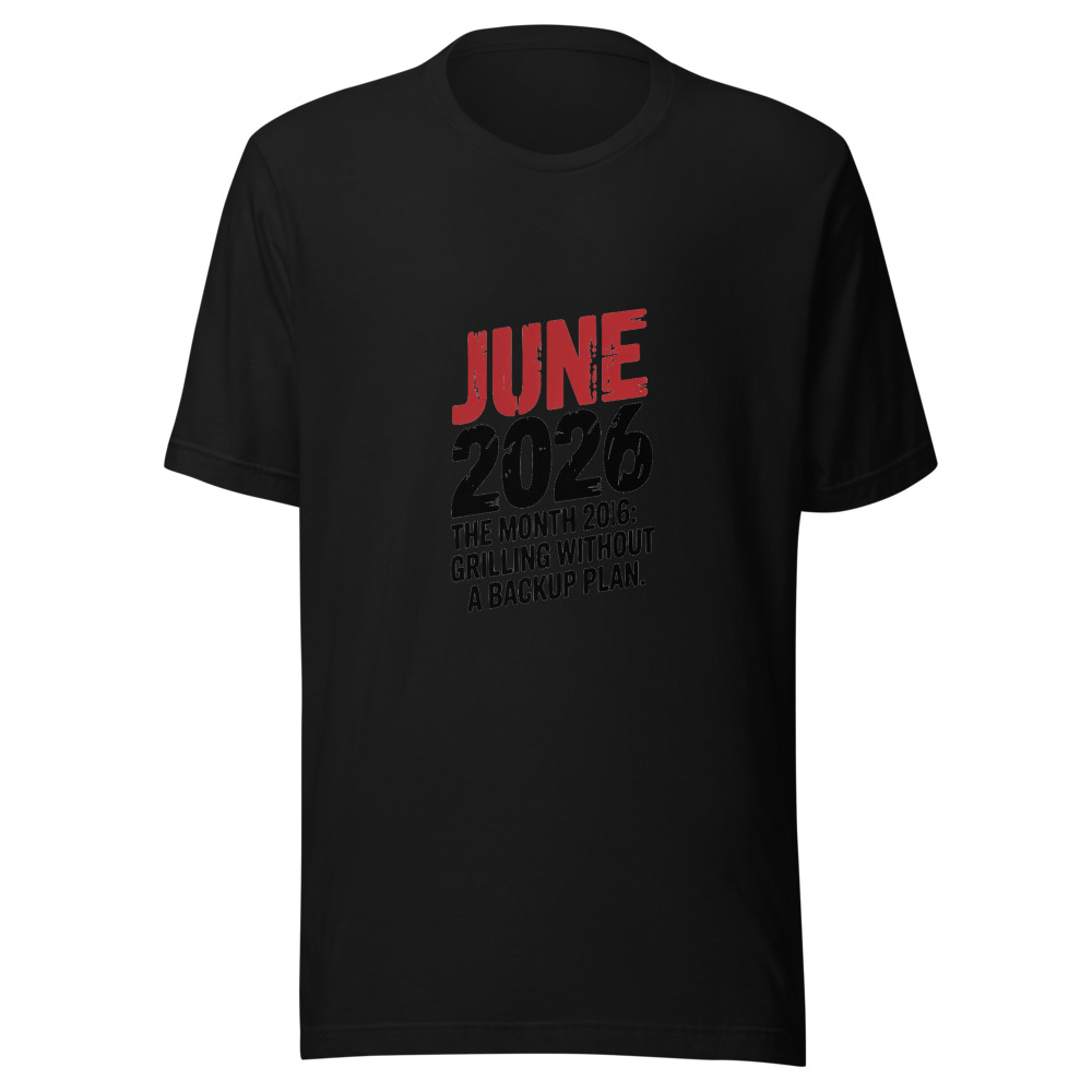 JUNE 2026: THE MONTH OF GRILLING WITHOUT A BACKUP PLAN - tshirt