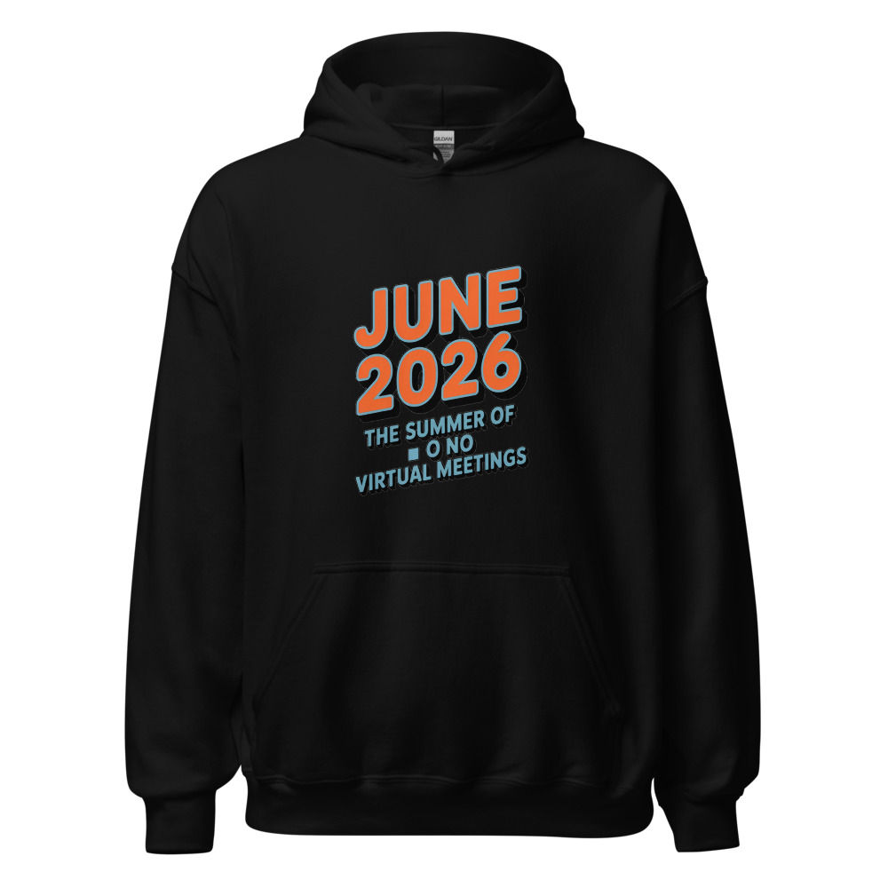 JUNE 2026: THE SUMMER OF NO VIRTUAL MEETINGS - hoodie