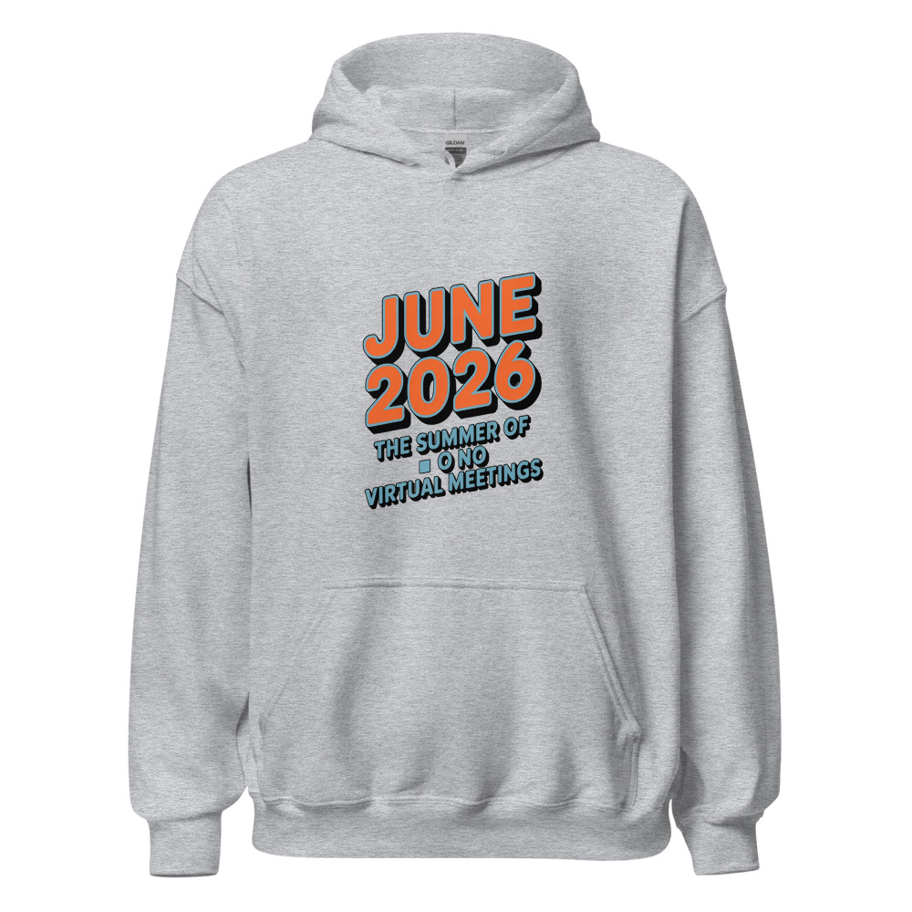 JUNE 2026: THE SUMMER OF NO VIRTUAL MEETINGS - hoodie
