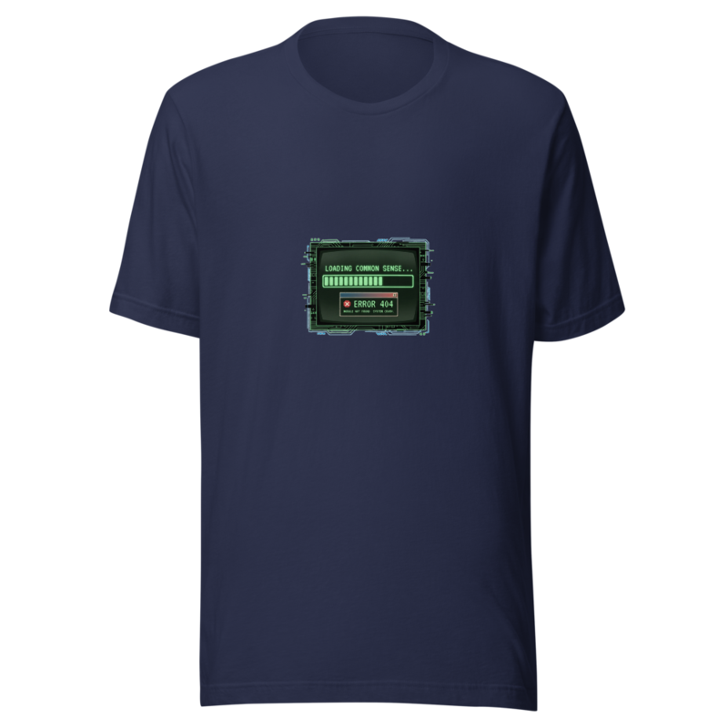 Loading Common Sense... Error 404 - tshirt