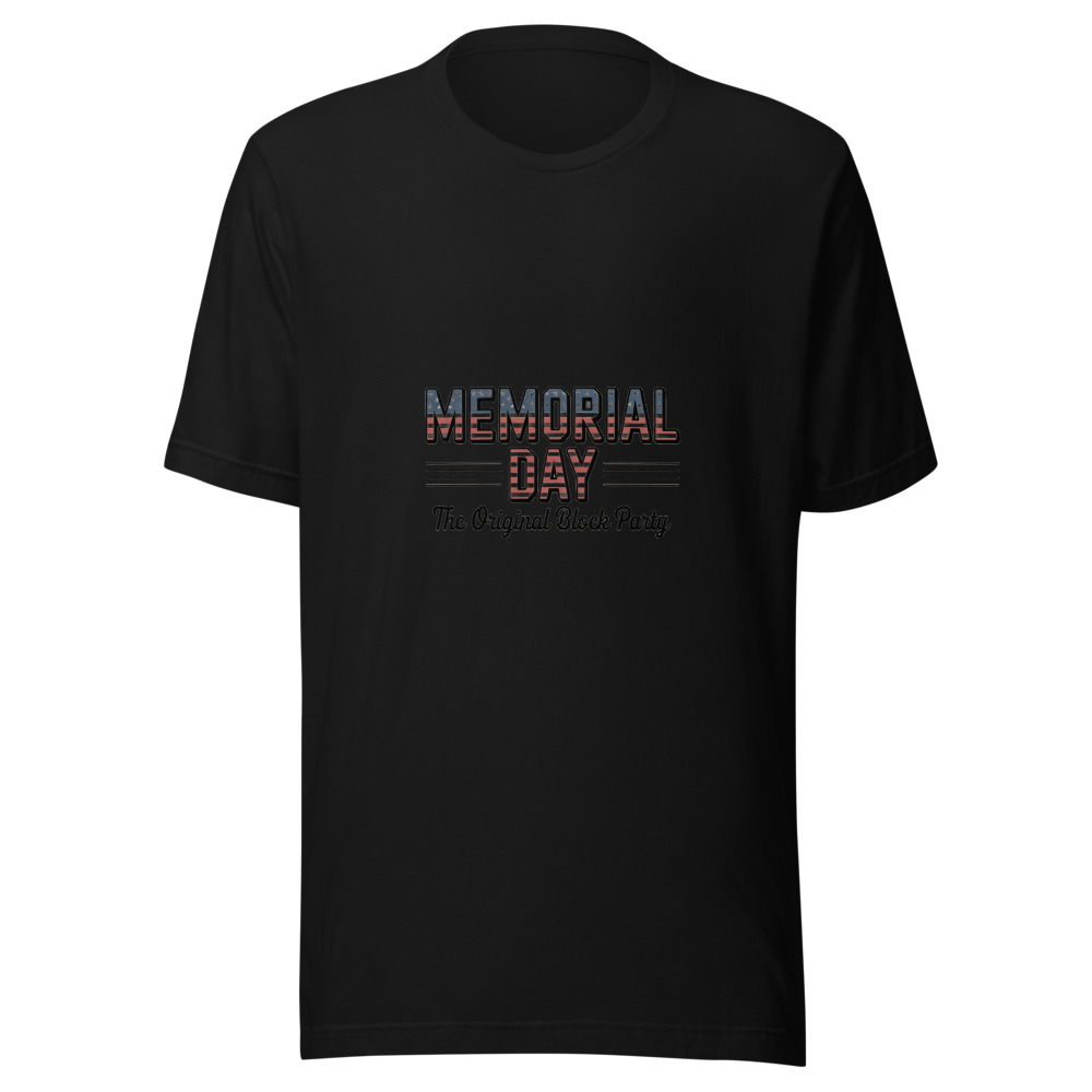 MEMORIAL DAY: THE ORIGINAL BLOCK PARTY - tshirt