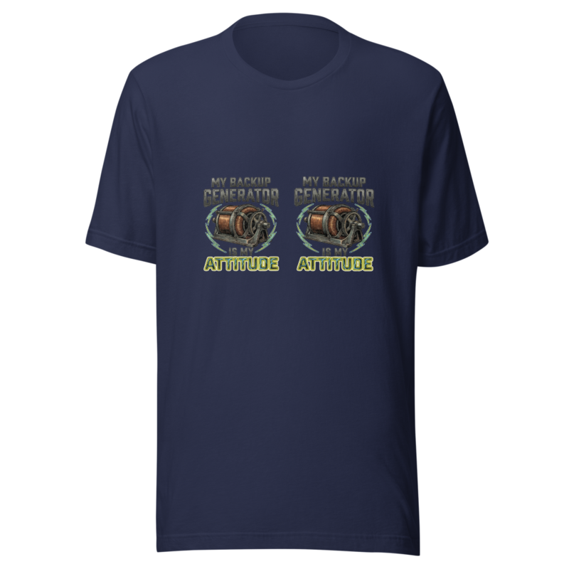 My Backup Generator Is My Attitude - tshirt