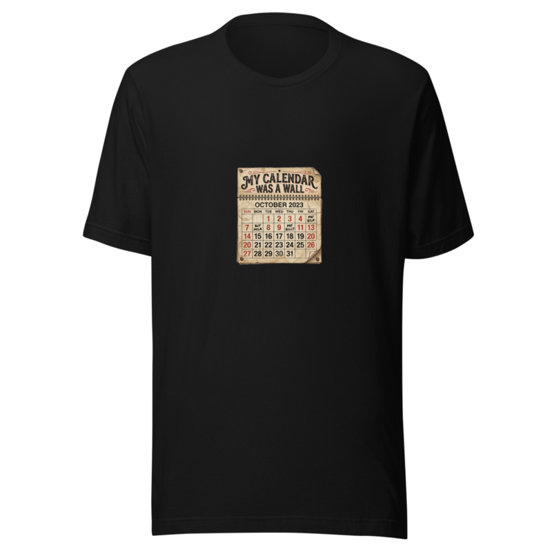 My Calendar Was A Wall - tshirt