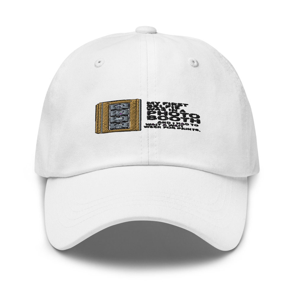 MY FIRST SELFIE WAS IN A PHOTO BOOTH — AND I HAD TO WAIT A WEEK FOR PRINTS - hat