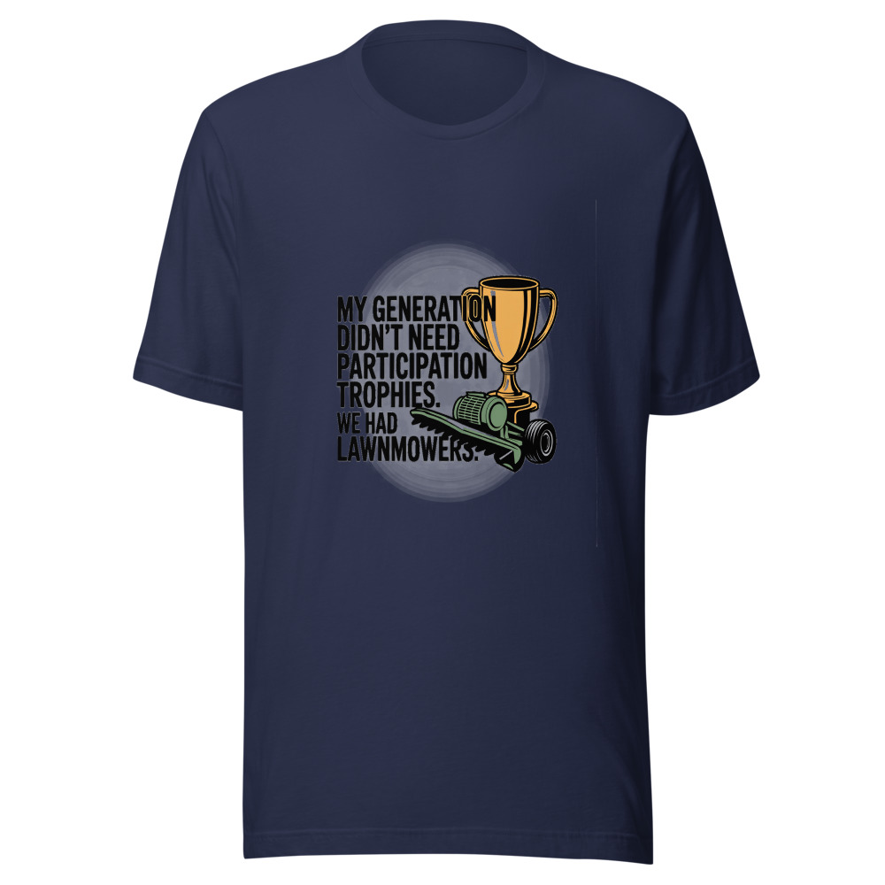 My Generation Didn't Need Participation Trophies. We Had Lawnmowers. - tshirt
