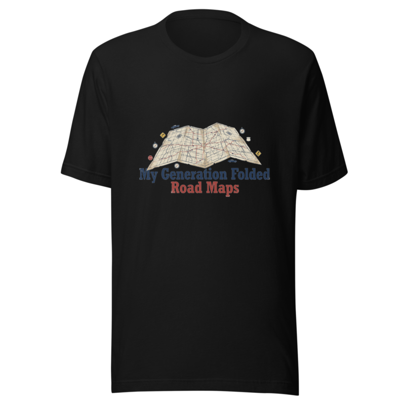 My Generation Folded Road Maps - tshirt