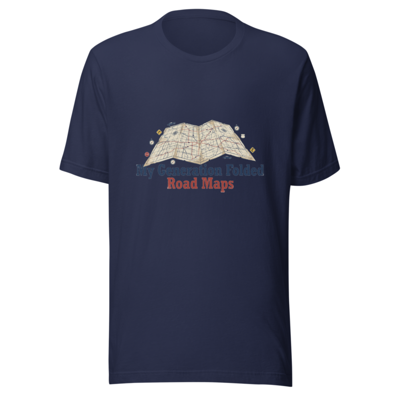 My Generation Folded Road Maps - tshirt