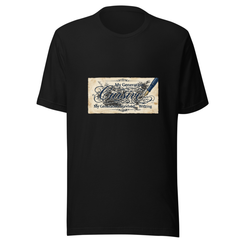 My Generation Survived Cursive Writing - tshirt