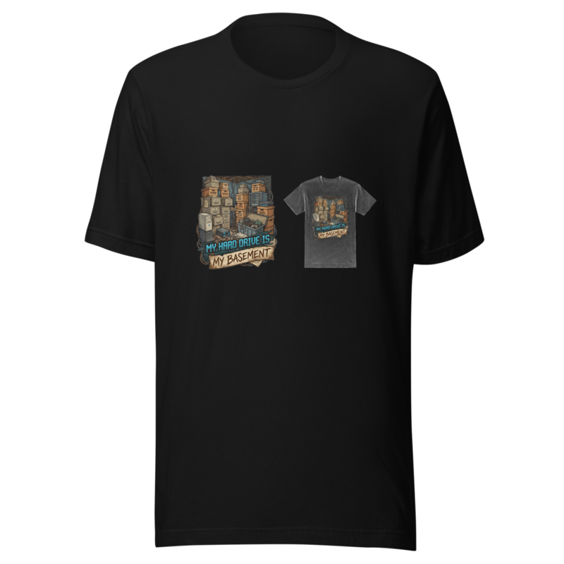 My Hard Drive Is My Basement - tshirt