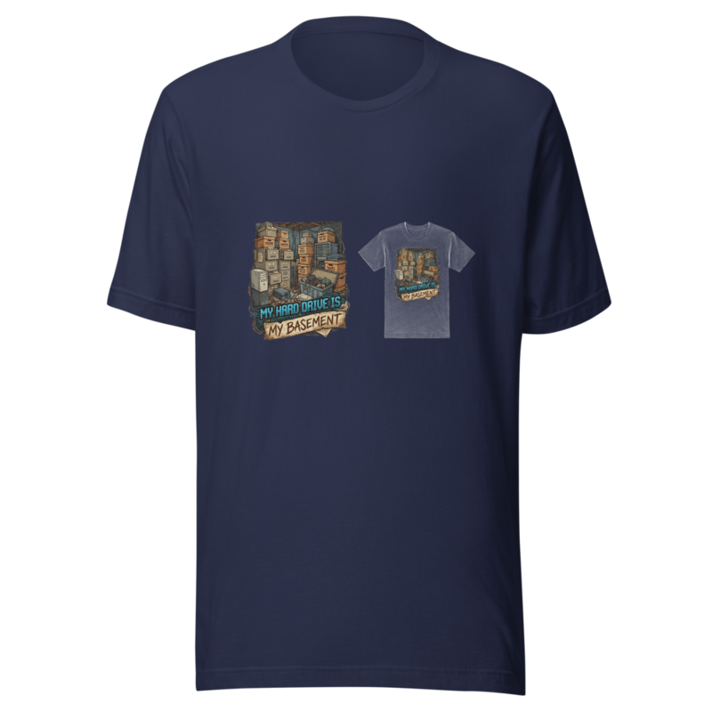 My Hard Drive Is My Basement - tshirt