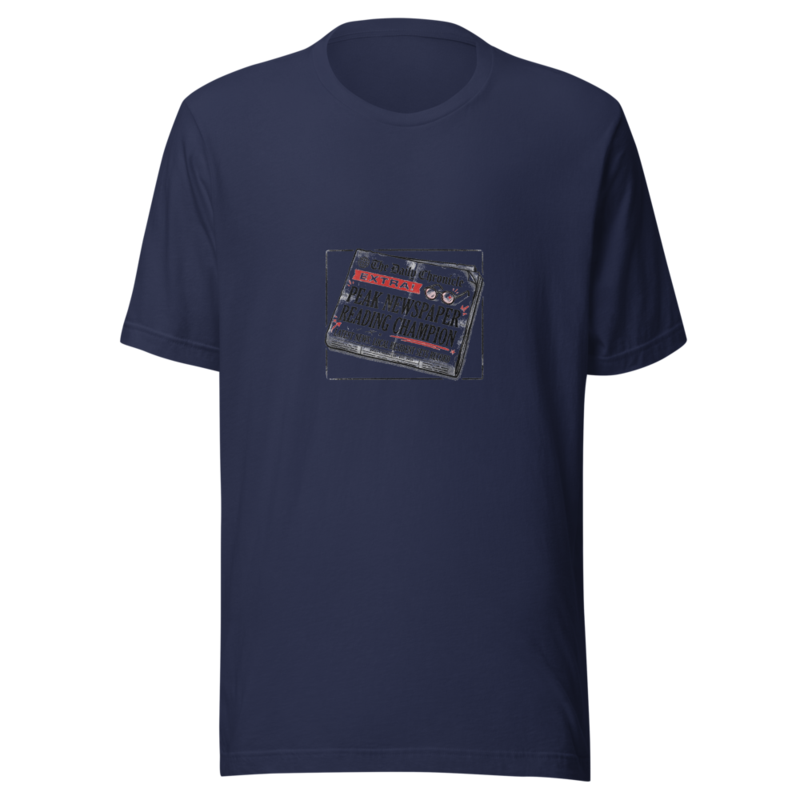 Peak Newspaper Reading Champion - tshirt