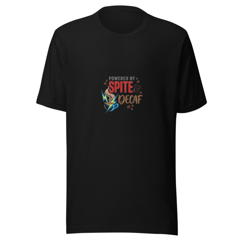 Powered by Spite & Decaf - tshirt
