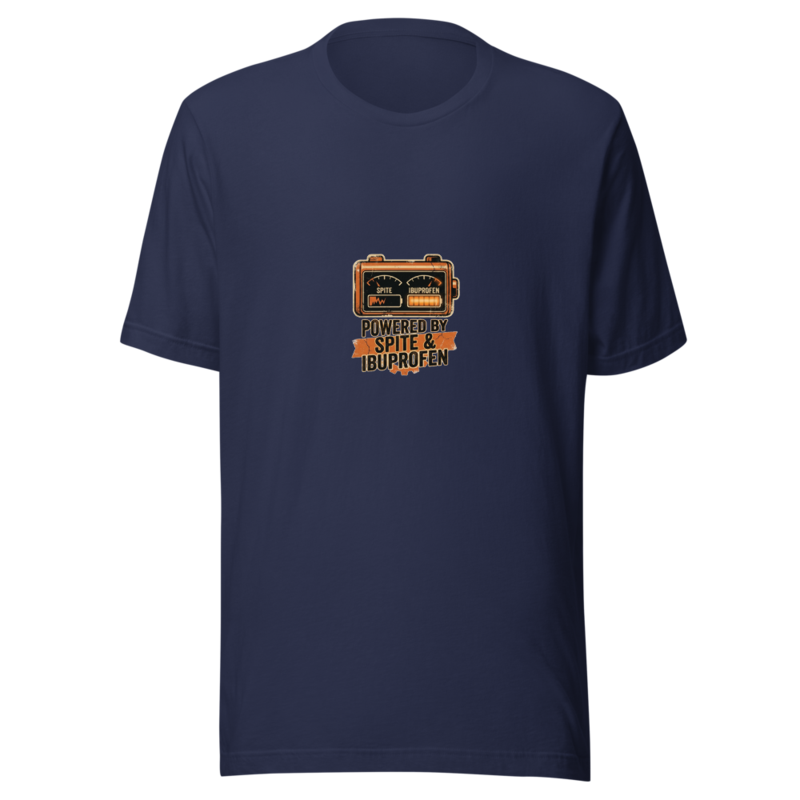 Powered by Spite & Ibuprofen - tshirt