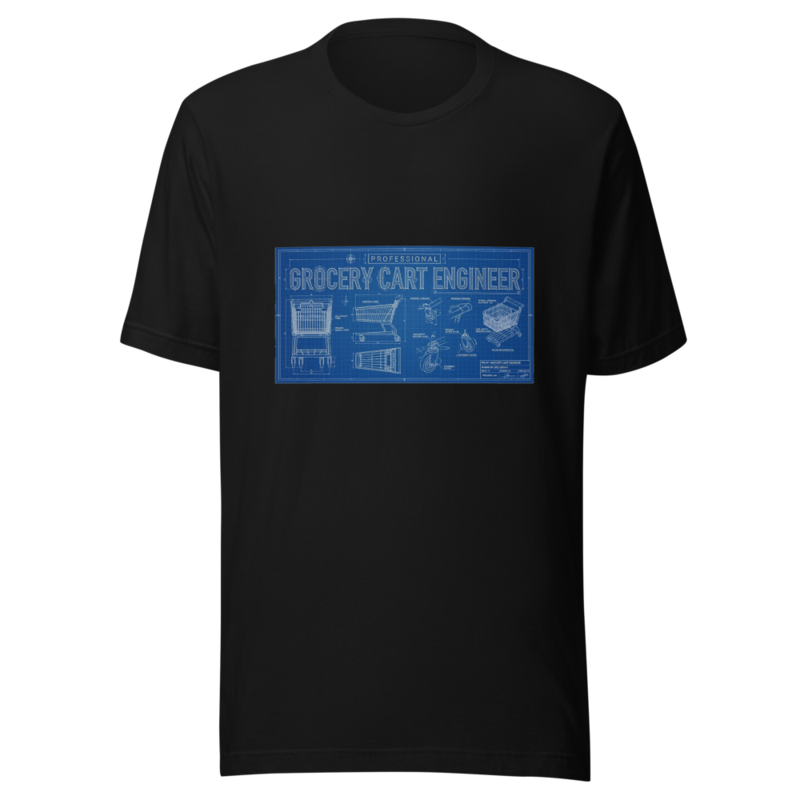 Professional Grocery Cart Engineer - tshirt