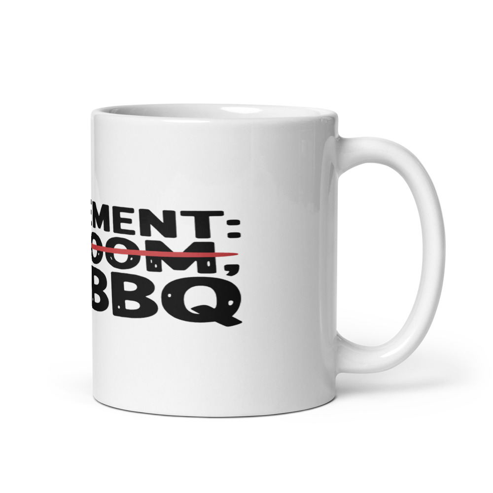 RETIREMENT: NO ZOOM, JUST BBQ - mug