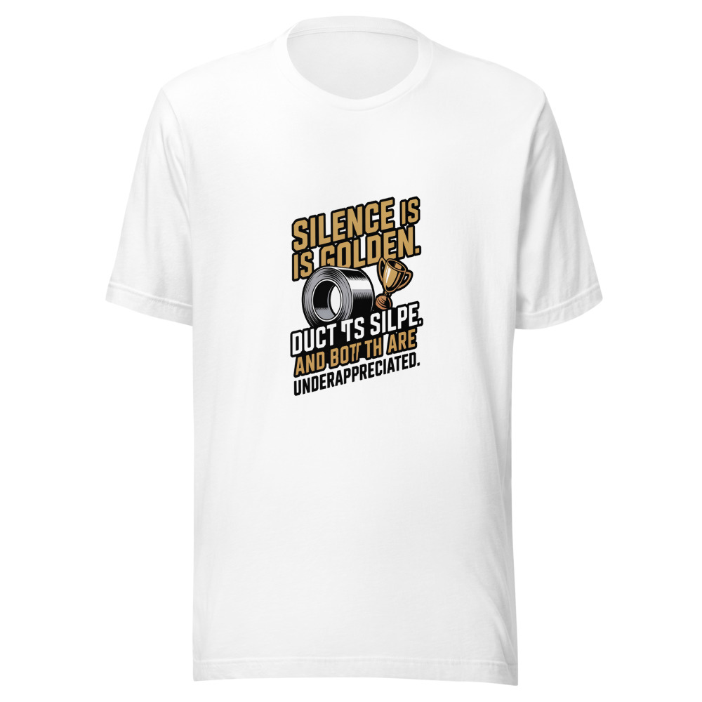 Silence Is Golden. Duct Tape Is Silver. And Both Are Underappreciated. - tshirt