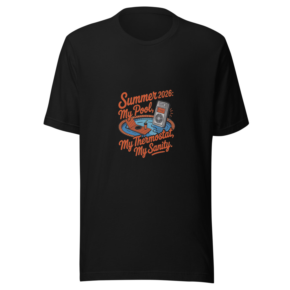 Summer 2026: My Pool, My Thermostat, My Sanity - tshirt
