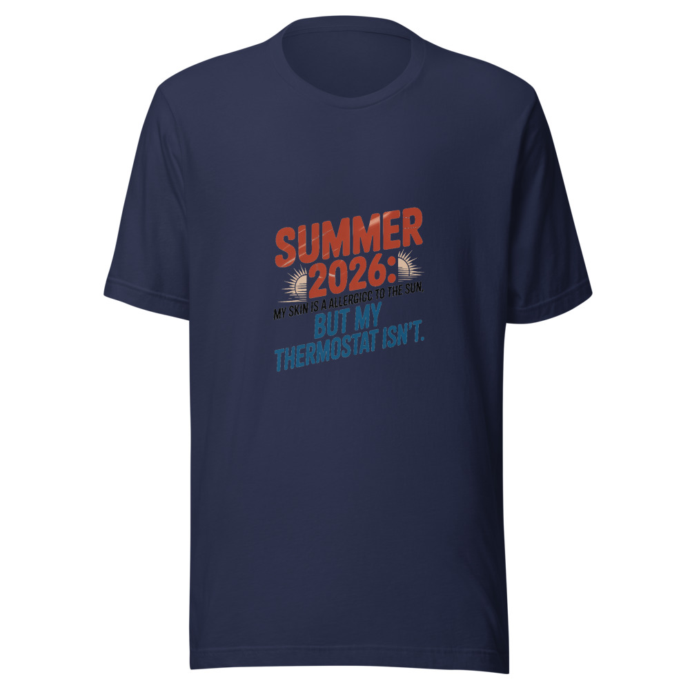 Summer 2026: My Skin Is Allergic to the Sun, but My Thermostat Isn't. - tshirt