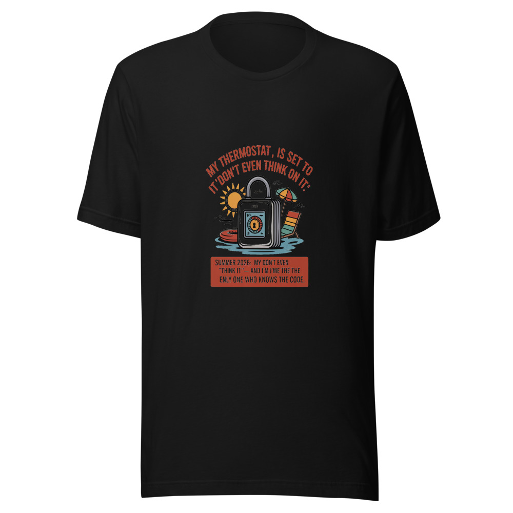 Summer 2026: My Thermostat Is Set to 'Don't Even Think About It' — And I'm the Only One Who Knows the Code - tshirt