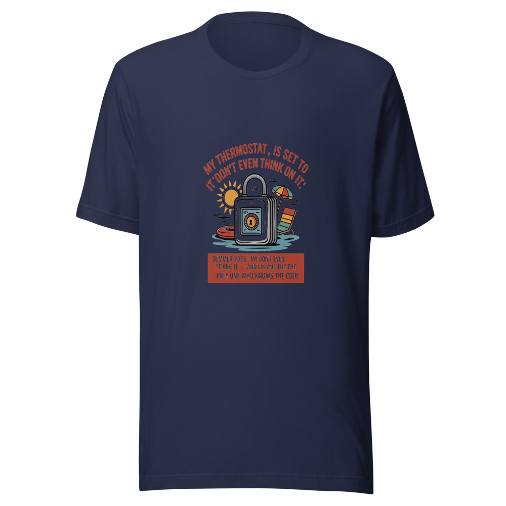 Summer 2026: My Thermostat Is Set to 'Don't Even Think About It' — And I'm the Only One Who Knows the Code - tshirt