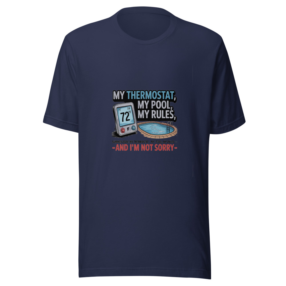 Summer 2026: My Thermostat, My Pool, My Rules – And I'm Not Sorry - tshirt