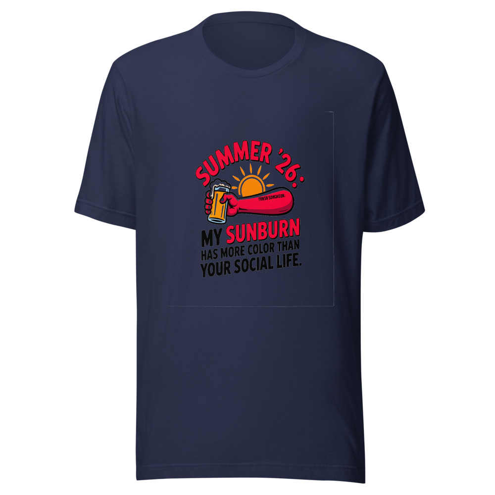 Summer '26: My Sunburn Has More Color Than Your Social Life - tshirt