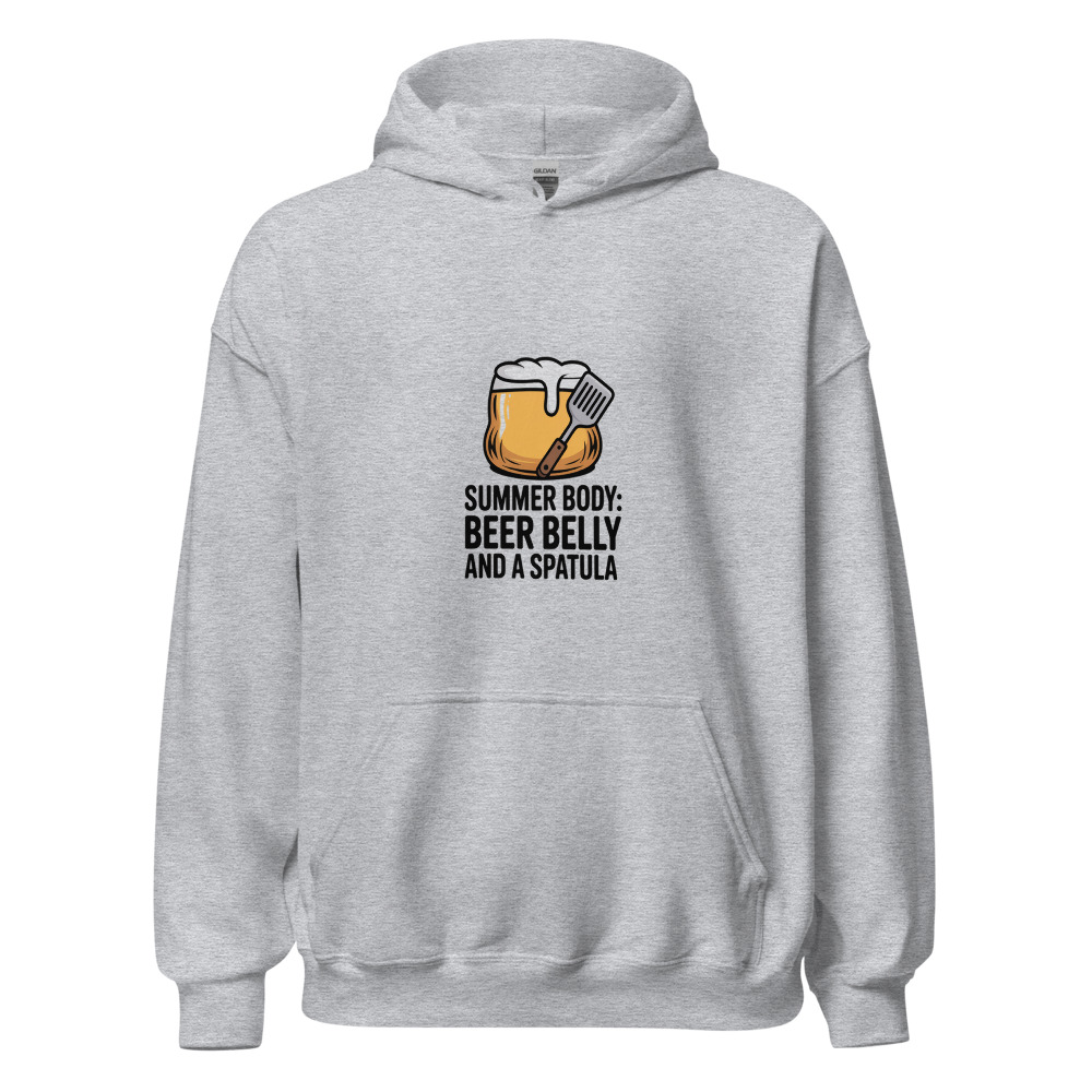 Summer Body: Beer Belly and a Spatula - hoodie